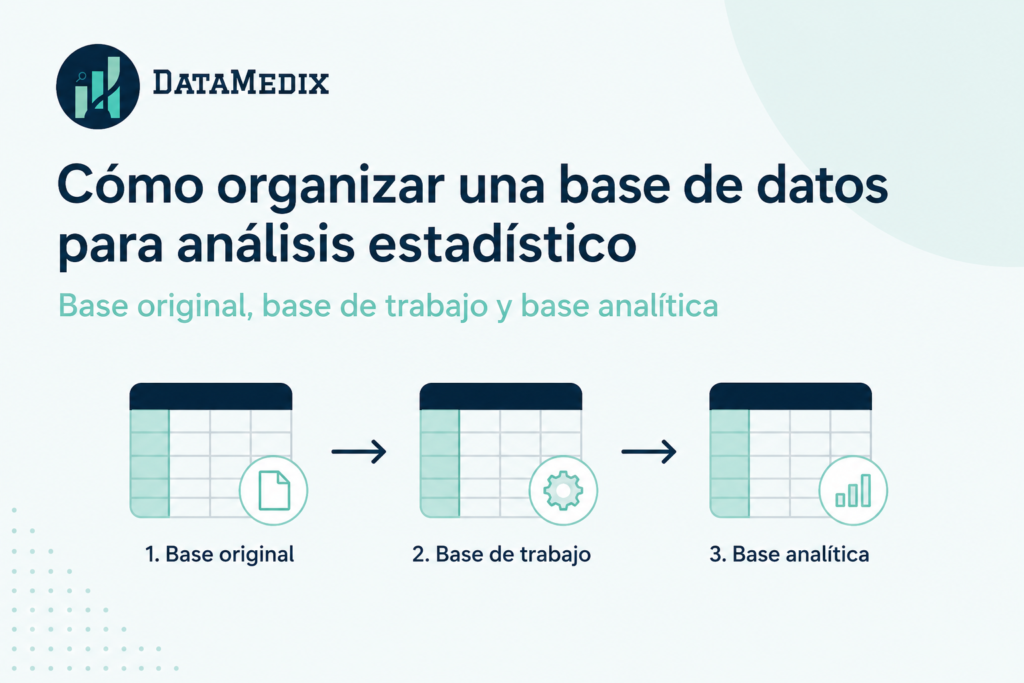 organizar una base de datos para análisis estadístico