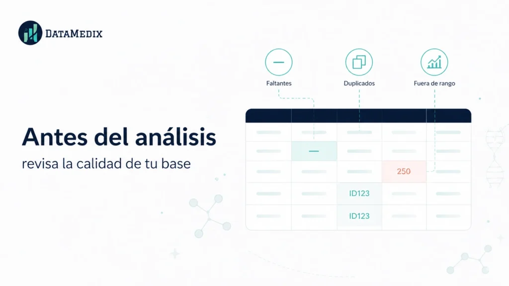 limpieza y calidad de datos en investigacion clinica