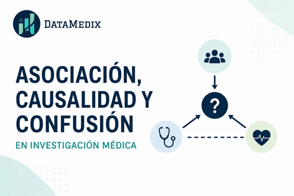 asociación causalidad y confusión en investigación médica