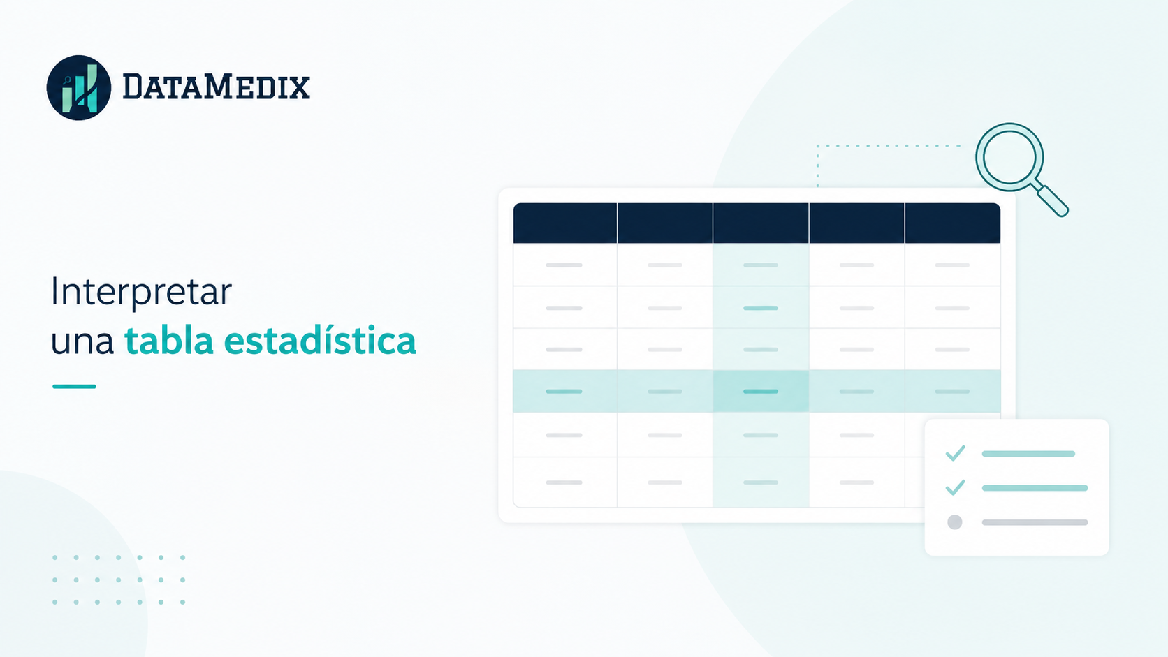 Cómo interpretar una tabla estadística