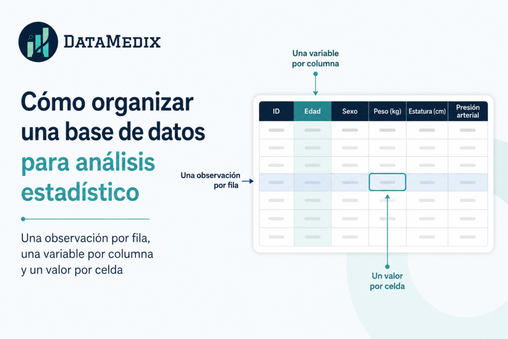 organizar una base de datos para análisis estadístico